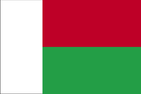 Madagascar's country flag